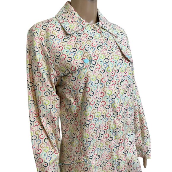 I.e. Relaxed Women's Raincoat Jacket Pastels Size Medium - Picture 2 of 4